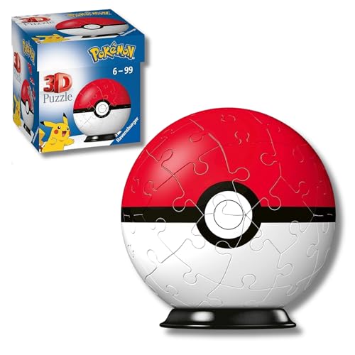 BUENA OFERTA 24% DESCUENTO Ravensburger   Puzzle 3d Niños Pokemon Pokeball | Puzzles 3d Para Niños De 6 Años O Más | Maquetas Para Montar De 55 Piezas | Regalo Niño 6 Años O Más