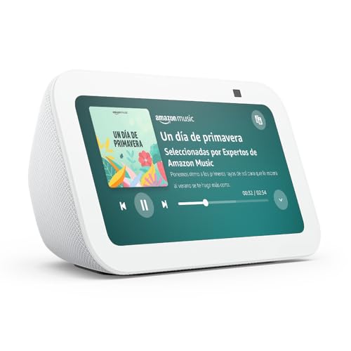 40% DESCUENTO Echo Show 5 (Última generación) | Pantalla táctil inteligente con Alexa diseñada para controlar tus dispositivos de Hogar digital y más | Blanco