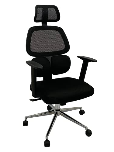 DESCUENTAZO 60% DESCUENTO Astan Hogar Silla de Oficina / Escritorio Ergonómica, Respaldo Alto y Reposabrazos regulables, Función Balanceo, Negra AH AG10200NG