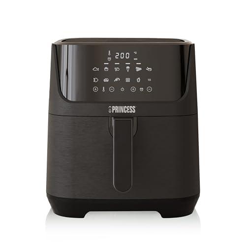 DESCUENTAZO 54% DESCUENTO Princess 182061 Freidora sin aceite 6.5 L, super compacta, hasta un 60% menos de consumo de energía, libro con 30 recetas incluido, panel de control táctil digital, 12 programas, libre de BPA y PFOA
