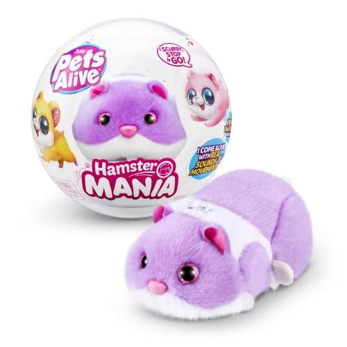 DESCUENTAZO 40% DESCUENTO Pets Alive Hamstermania (Morado) por ZURU Hamster, Mascota electrónica, más de 20 Sonidos interactivos, Juguete de Bola de hámster para niñas y niños