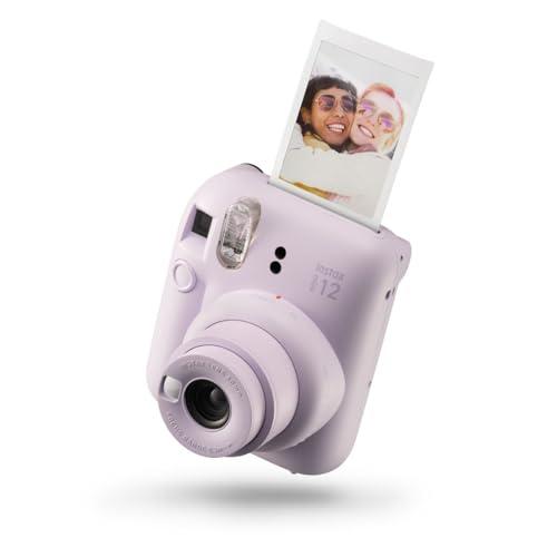 28% DESCUENTO Instax Mini 12   Cámara instantánea, con autoexposición y lente selfi incluida, Morado (Lilac Purple)