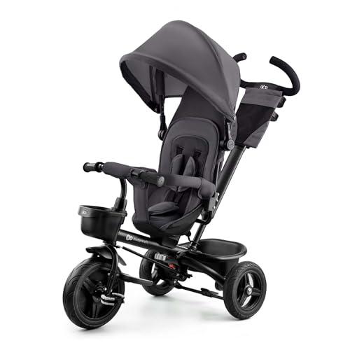DESCUENTAZO 45% DESCUENTO Kinderkraft Aveo Bebé, Plegable, Trike, Bicicleta para Niños, Triciclo Evolutivo, Sin Pedales, Bicicleta Bebe, con Accesorios Práctico, Dos Cestas, 9 Meses a 25 kg, Gris