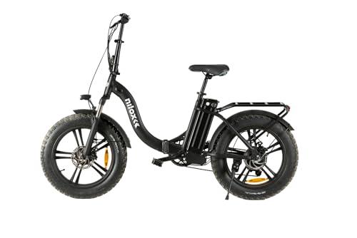 OFERTÓN SUPREMO 65% DESCUENTO Nilox Bicicleta Eléctrica Negro 250 W 20″ 25 km/h
