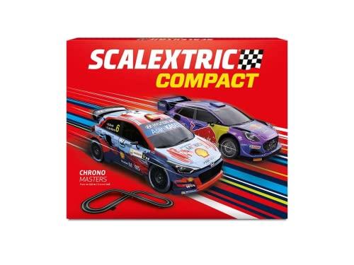 32% DESCUENTO Scalextric Circuito COMPACT Pista de Carreras Completa 2 coches y 2 mandos 1:43 (Chrono Masters)