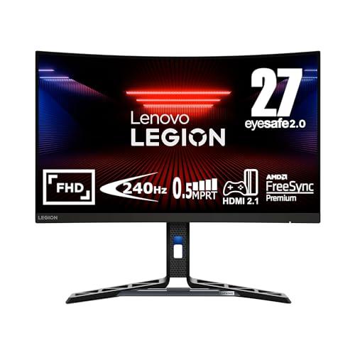 46% DESCUENTO Lenovo Legion R27fc 30   Monitor Gaming Curvo de 27» FullHD con EyeSafe (VA, 240Hz, 0.5ms, HDMI+DP, FreeSync, Altavoces) Ajuste de inclinacióltura/Pivot/Giro   Negro