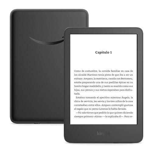 24% DESCUENTO Amazon Kindle (última generación) | el Kindle más ligero y compacto, con pantalla sin reflejos, pasos de página más fluidos y luz frontal ajustable | 16 GB | Sin publicidad | Negro