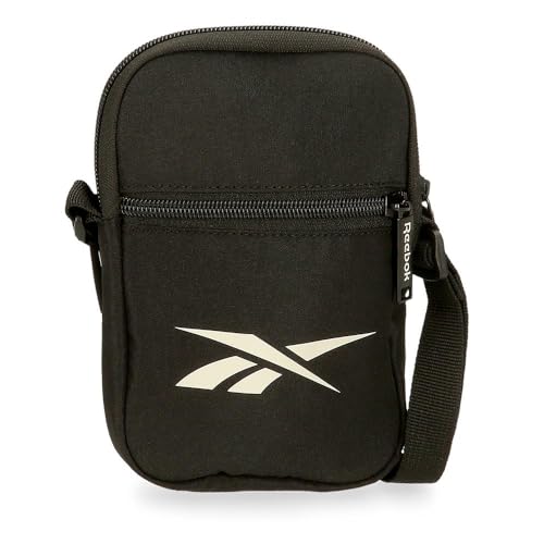 40% DESCUENTO Reebok Malden Bandolera Pequeña Negro 12x17x2,5 cms Poliéster by Joumma Bags