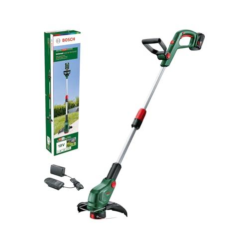 50% DESCUENTO Bosch cortabordes a batería UniversalGrassCut 18V 26 500 (para cortar hierba y recortar bordes; tiempo de carga: 65 min; diámetro de corte: 26 cm; sistema de 18 voltios; con batería y cargador)