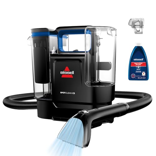 43% DESCUENTO BISSELL SpotClean C5, Aspiradora de Agua Tapicería, Lava Aspiradora Ligera con Sistema Triple Action, Limpiador de Liquidos para Alfombras, Tapicería, Sofá, Auto & Más, Motor Potente de 400W, 3861N