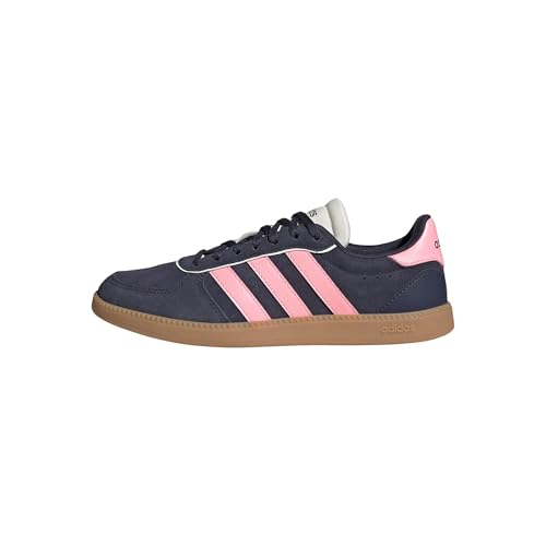 45% DESCUENTO adidas Mujer BREAKNET Sleek Shoes, Shadow Navy/Pink Spark/Off White, 40 EU