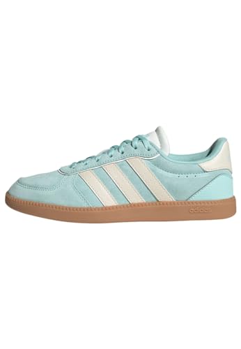 45% DESCUENTO adidas Mujer BREAKNET Sleek Shoes, Semi Flash Aqua/Wonder White/Core White, 42 EU
