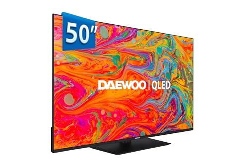 Daewoo 50DM65QV 2025 50″   QLED Smart TV 4K HDR 3840 x 2160, Dolby Vision, Dolby Audio, Peana Central, Diseño sin Marcos