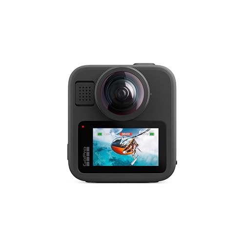 BUENA OFERTA 38% DESCUENTO GoPro MAX2 Cámara de acción Tradicional 360° Impermeable con Pantalla táctil, Video esférico 8K, Fotos 360° de 29 MP, Lentes fáciles de reemplazar, estabilización HyperSmooth, 6 micrófonos