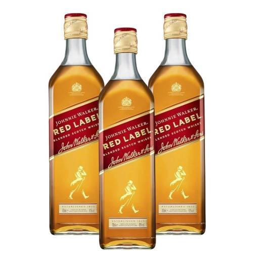 JOHNNIE WALKER RED LABEL 70 cl 40º (PACK DE 3 BOTELLAS) | Miravia