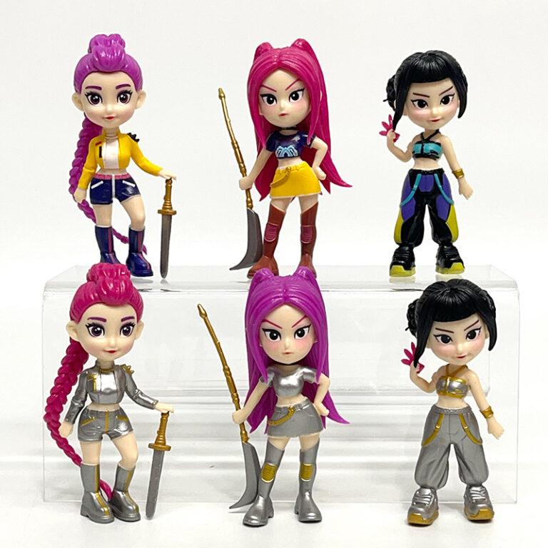 Set De 6 Figuras De Acción Kpop Demon Hunters PVC Decoración De Escritorio Modelo De Muñeca Regalo Para Fans Rumi Mira Zoey | Miravia