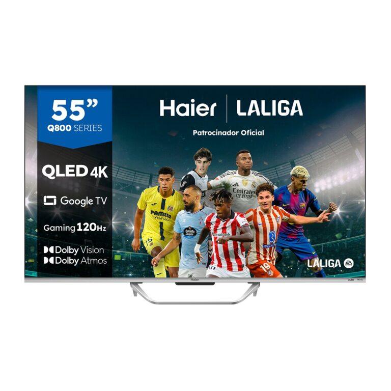 TV QLED 138 cm (55″) Haier H55Q800UX Q8 Series, 4K UHD, Smart TV Google TV, Dolby Atmos (Reacondicionado Grado D) · Haier · El Corte Inglés