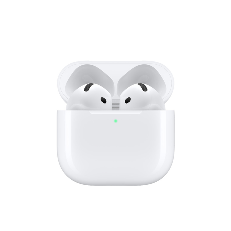 Apple AirPods 4 Auriculares inalámbricos, con / sin Cancelación Activa de Ruido, Bluetooth 5.3, Audio espacial personalizado, Chip H2, Hasta 30 horas de reproducción usando el estuche, Resistencia al polvo, el agua y el sudor | Miravia