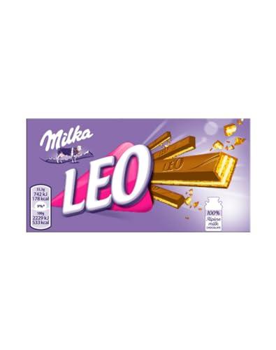 DESCUENTAZO 59% DESCUENTO Milka Leo Barritas de Galleta Barquillo con Relleno de Crema y Cubierto de Chocolate con Leche 32 x 33,3g