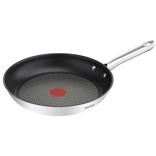 47% DESCUENTO Tefal Duetto   Sartén de 24 cm, Apto inducción, antiadherente, revestimiento titanio, Thermo signal, sin PFOA, apto lavavajillas y horno, acero inoxidable