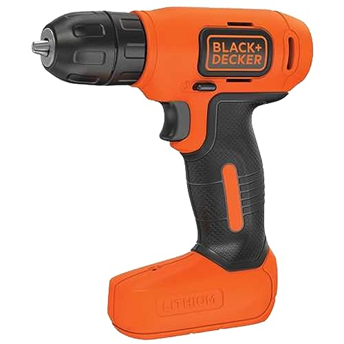25% DESCUENTO BLACK+DECKER BDCD8 QW   Taladro atornillador sin cable 7.2V con batería de litio, Negro/ Naranja