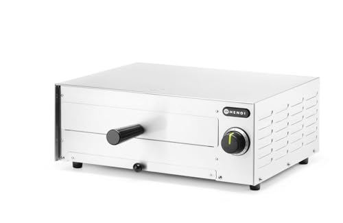 OFERTÓN SUPREMO 70% DESCUENTO HENDI Horno profesional para pizzas, horno eléctrico, para pizzas hasta diámetro 30cm, 230V, 1300W, 480x420x(H)195mm, acero inoxidable