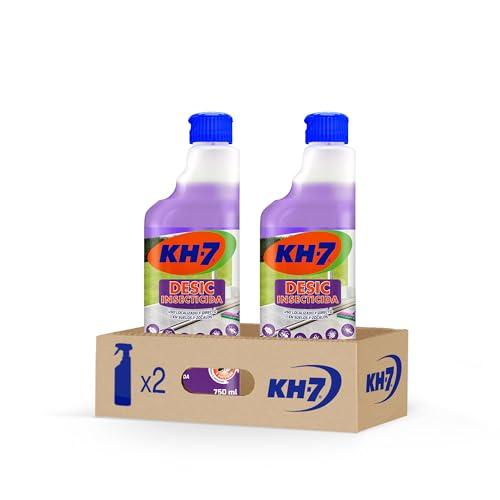KH 7 Desic Insecticida, Elimina y protege de insectos rastreros tu hogar, Aroma a Lavanda Duradero, Pack de 2 x 750 ml, el embalaje puede variar