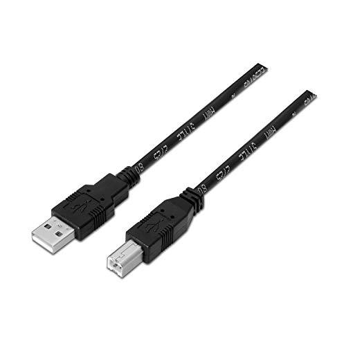 67% DESCUENTO AISENS A101 0005   Cable USB 2.0 Impresora de 1 m, Color Negro