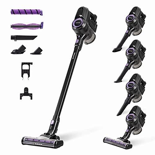 Taurus Aspirador escoba HS 2900, 3 in 1: escoba eléctrica, de mano y vertical, Autonomía 50 min, Filtro EPA, Modo Eco y Turbo, Zapata con 2 cepillos intercambiables, Set accesorios, Negro