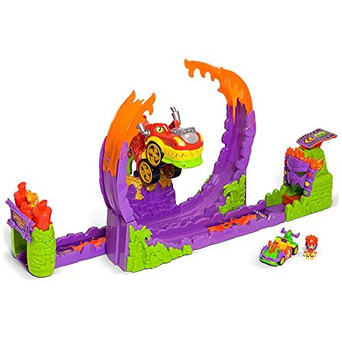 BUENA OFERTA 33% DESCUENTO T RACERS Dragon Loop – Looping con dragón, piloto y coche exclusivo, Pista de coches de juguete