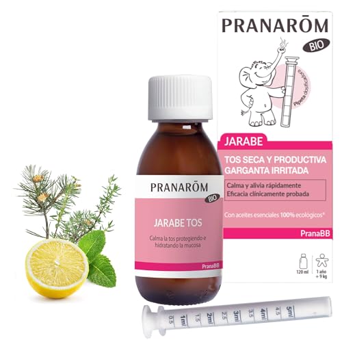 40% DESCUENTO PRANARÔM   Pranabb   Jarabe Para La Tos Orgánico   Calma La Tos   Reduce Los Despertares Nocturnos   Dispositivo Médico   120ml