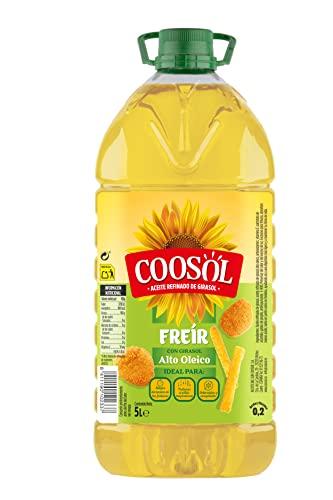 39% DESCUENTO COOSOL Aceite de Girasol Alto Oleico Especial Freír, Aceite de Girasol para Freír Garrafa 5L