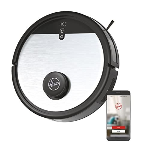DESCUENTAZO 55% DESCUENTO Hoover Robot Aspirador, Navegación Láser, Wi Fi, Base de Carga con Retorno Automático, Sensor de Obstáculos, Mapa Personalizable del hogar, Programable [HG5]