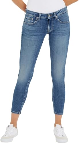 75% DESCUENTO Tommy Jeans Vaqueros para Mujer Skinny Fit, Azul (Denim Medium), 33W/34L