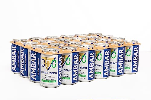 Ambar Triple Zero   Pack 24 latas x 33 cl   0.0% Volumen de Alcohol   0 azúcar.