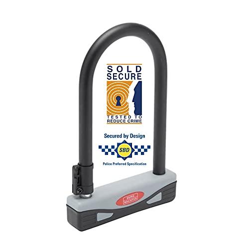BUENA OFERTA 35% DESCUENTO Burg Wachter 1600HB   Candado de bicicleta aprobado por oro seguro, color gris/negro, pequeño