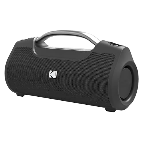 DESCUENTAZO 50% DESCUENTO KODAK PWS 2258   Altavoz inalámbrico portátil de 60 W, Resistente al Agua, IPX6, TWS, batería de 3600 mAh, Ecualizador Personalizable, Banco de energía, Color Negro