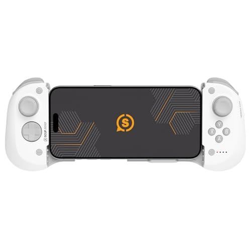OFERTÓN SUPREMO 65% DESCUENTO Scuf NOMAD Mando iPhone Inalámbrico para Móviles – Paletas Traseras – Sticks Antidrift – Bluetooth 5.0 Conectividad – PS Remote, Xbox Game Pass, Apple Arcade, Steam Link – Blanco