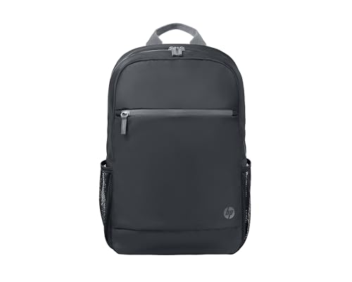 HP Mochila para Ordenador Portátil de 15,6″ (Compartimiento, Correas y Respaldo Acolchados, Resistente al Agua, Cremallera Superior) Color Negro y Gris