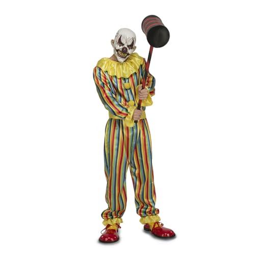 viving Disfraz Prank Clown Mono, Cinturón Y Máscara Talla XXXL