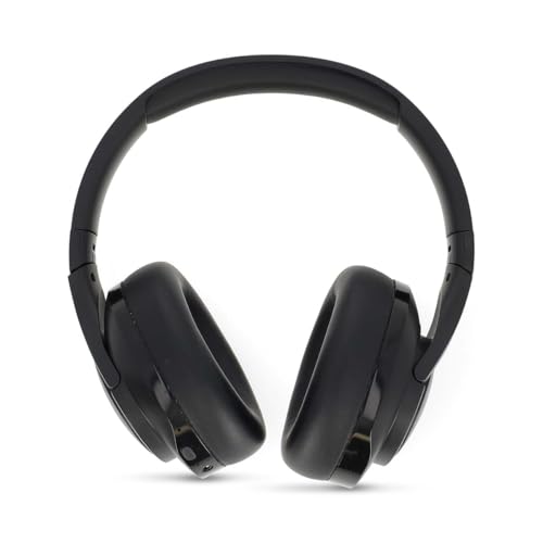 NEDIS Auriculares inalámbricos de Diadema – Tiempo máximo de reproducción de la batería: 28 Horas – Micro Integrado – Pulse Ctrl – Hybrid (ENC + ANC) – Control de Voz – Regulador de Volumen – Negro