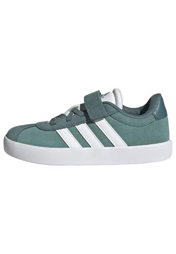 42% DESCUENTO adidas VL Court 3.0 Shoes, Zapatillas Unisex niños, Polvo Verde Azulado FTWR Blanco Preloved Teal, 35 EU