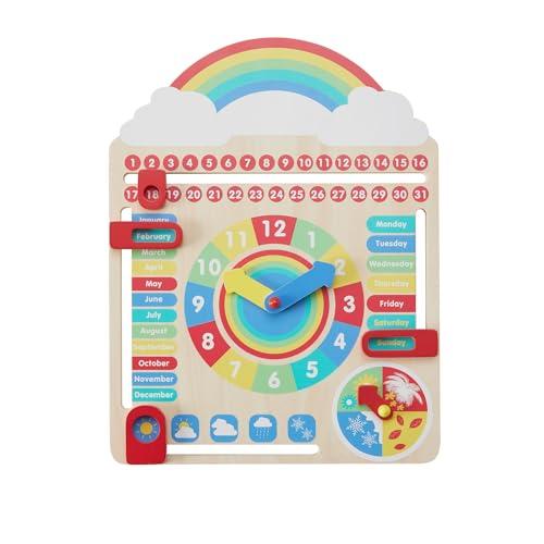 Teamson Kids Calendario Preescolar Juguete Educativo All About Today, Multicolor