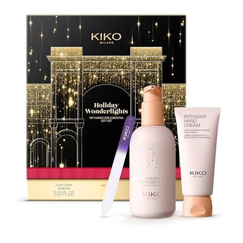 50% DESCUENTO KIKO Milano Holiday Wonderlights My Handcare Essential Gift Set, Kit De Regalo De Cuidado De Las Manos: Jabón, Crema De Manos Hidratante Y Lima De Uñas