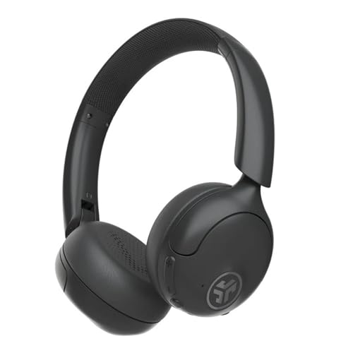 JLab Go Lux ANC Auriculares Inalámbricos Bluetooth con Cancelación Activa de Ruido Cascos con MicróFono, 70+ Horas de Reproducción, Audio Espacial y Modo Consciente, Grafito