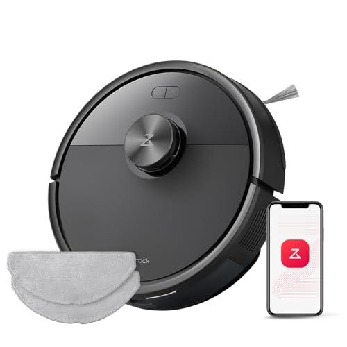 BUENA OFERTA 36% DESCUENTO roborock Q7 M5 Robot Aspirador y Fregasuelos 2 en 1 de 10000 Pa, Robot Vacuum con Doble Sistema Antienredos, Navegación PreciSense LiDAR, Controlado por App y Comando por Voz (Negro Set)