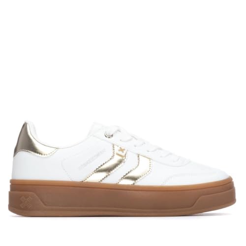 47% DESCUENTO XTI   Zapatilla Mujer Blanco   Calzado Cómodo y Versátil   Moda Casual   Modelo 14458509 (Talla 40)