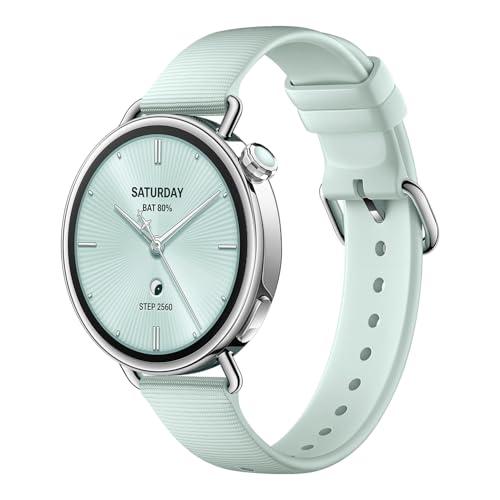 XIAOMI Watch S4 41mm, Smartwatch, Diámetro de 41 mm, Cuerpo Ultraligero de 32g, Pronóstico Menstrual, 150+ Modos Deportivos, Funciones de Seguridad, HyperOS 3, Correa de Goma fluorada (Verde)