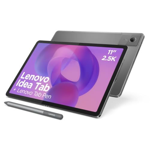 32% DESCUENTO Lenovo Idea Tab – Tablet 11″ 2.5K (MediaTek Dimensity 6300, 8 GB RAM, 128 GB UFS, 90 Hz, 4 Altavoces, Wi Fi 5, Bluetooth 5.2, Android 15) Color Gris – Incluye Tab Pen