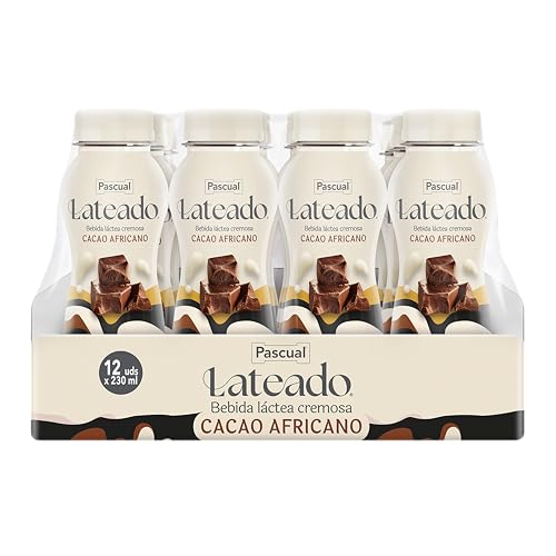 DESCUENTAZO 50% DESCUENTO Pascual Lateado   Batido de Chocolate con Cacao Africano   Bebida Láctea Cremosa   Caja de 12 Briks de 230 ml